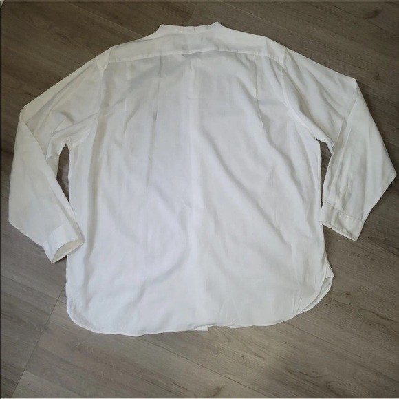 BENARD RALPH LAUREN MANDARIN COLLAR WHITE DRESS SHIRT - Picture 3 of 7